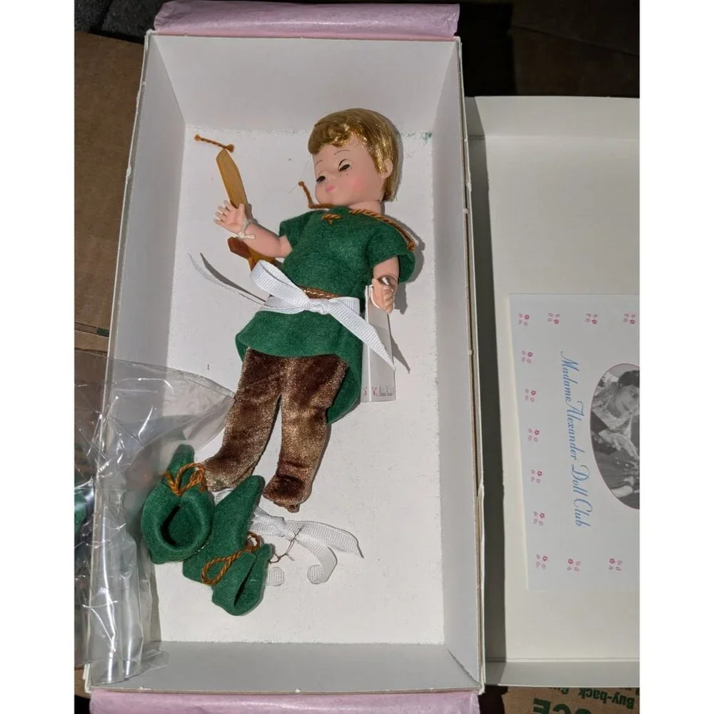 Madame Alexander Peter Pan Doll 8" The Classic Friends #13660 box accessories - Picture 5 of 8